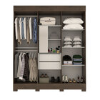 Guarda-roupa Casal 100% Mdf 06 Portas E 02 Gavetas Cássia Caf