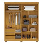 Guarda-roupa Casal 100% Mdf 2 Portas 180cm Freesia Espresso M