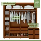 Guarda-roupa Casal 100% Mdf 2 Portas 4 Gavetas Velaris Com Es