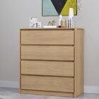 Guarda-roupa Casal 100% Mdf 2 Portas De Correr 4 Gavetas Tríp