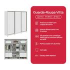 Guarda-roupa Casal 100% Mdf 3 Portas 6 Gavetas Vitta 2,70 Com