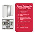 Guarda-roupa Casal 100% Mdf 3 Portas 6 Gavetas Vitta 2,70 Gla