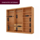 Guarda-roupa Casal 100% Mdf 3 Portas De Correr 4 Gavetas E 6