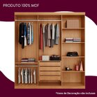 Guarda-roupa Casal 100% Mdf 3 Portas De Correr 4 Gavetas E 6
