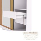 Guarda-roupa Casal 100% Mdf 3 Portas De Correr 4 Gavetas Port