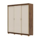 Guarda-roupa Casal 100% Mdf 3 Portas De Correr 4 Gavetas Port