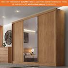 Guarda-roupa Casal 100% Mdf 3 Portas De Correr Com Espelho 6