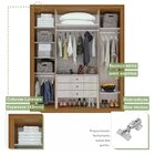 Guarda-roupa Casal 100% Mdf 4 Portas 3 Gavetas Imperatore Móv