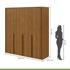 Guarda-roupa Casal 100% Mdf 4 Portas 3 Gavetas Imperatore Móv