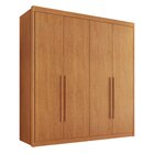 Guarda Roupa Casal 100% Mdf 4 Portas E 4 Gavetas Bergamo Cina