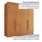 Guarda Roupa Casal 100% Mdf 4 Portas E 4 Gavetas Bergamo Cina