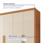 Guarda Roupa Casal 100% Mdf 4 Portas E 4 Gavetas Bergamo Cina