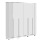 Guarda-roupa Casal 100% Mdf 6 Portas 205cm Petunia Espresso M