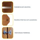 Guarda Roupa Casal 100% Mdf 6 Portas 4 Gavetas 218cm Milano E