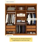 Guarda Roupa Casal 100% Mdf 6 Portas 4 Gavetas 218cm Milano E