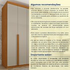 Guarda Roupa Casal 100% Mdf 6 Portas 4 Gavetas 218cm Milano E