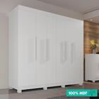 Guarda-roupa Casal 100% Mdf 6 Portas 4 Gavetas Londres Prime