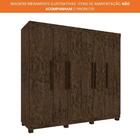 Guarda-roupa Casal 100% Mdf 6 Portas 4 Gavetas Londres Prime