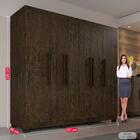 Guarda-roupa Casal 100% Mdf 6 Portas 4 Gavetas Londres Prime