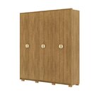 Guarda-roupa Casal 100% Mdf 6 Portas 4 Gavetas Noronha Nature