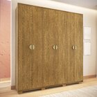 Guarda-roupa Casal 100% Mdf 6 Portas 4 Gavetas Noronha Nature