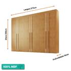 Guarda-roupa Casal 100% Mdf 6 Portas 6 Gavetas E 11 Nichos Lu