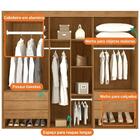 Guarda-roupa Casal 100% Mdf 6 Portas 6 Gavetas E 11 Nichos Lu