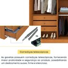 Guarda Roupa Casal 100% Mdf 6 Portas 6 Gavetas Estrela 274cm