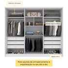 Guarda Roupa Casal 100% Mdf 6 Portas 6 Gavetas Estrela 274cm