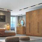 Guarda Roupa Casal 100% Mdf 6 Portas 6 Gavetas - Livorno-cuma