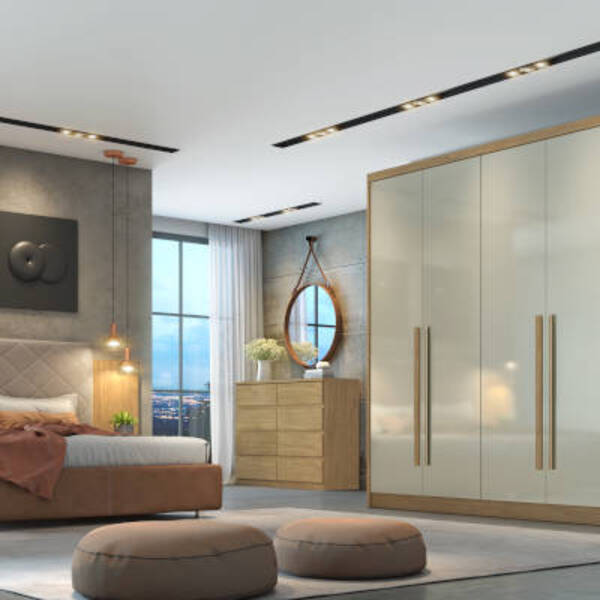 Guarda Roupa Casal 100% Mdf 6 Portas 6 Gavetas - Livorno-cuma