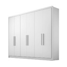 Guarda Roupa Casal 100% Mdf 6 Portas 6 Gavetas - Rizon -branc