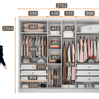 Guarda Roupa Casal 100% Mdf 6 Portas 6 Gavetas - Robust -bran