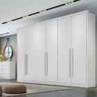 Guarda Roupa Casal 100% Mdf 6 Portas 6 Gavetas - Robust -bran