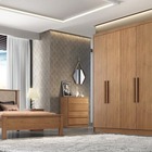 Guarda Roupa Casal 100% Mdf 6 Portas 8 Gavetas - Rizon -cumar