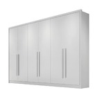 Guarda Roupa Casal 100% Mdf 6 Portas 8 Gavetas - Robust -bran