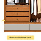 Guarda Roupa Casal 100% Mdf 6 Portas 9 Gavetas 270cm Tóquio E