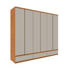 Guarda Roupa Casal 100% Mdf 6 Portas 9 Gavetas 270cm Tóquio E