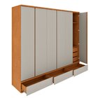 Guarda Roupa Casal 100% Mdf 6 Portas 9 Gavetas 270cm Tóquio E