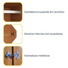 Guarda Roupa Casal 100% Mdf 6 Portas 9 Gavetas 270cm Tóquio E