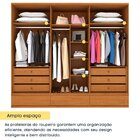 Guarda Roupa Casal 100% Mdf 6 Portas 9 Gavetas 270cm Tóquio E
