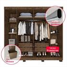 Guarda-roupa Casal 100% Mdf 6 Portas Com Espelho 4 Gavetas Lo
