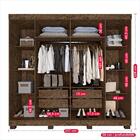 Guarda-roupa Casal 100% Mdf 6 Portas Com Espelho 4 Gavetas Lo
