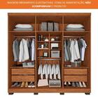Guarda-roupa Casal 100% Mdf 6 Portas Com Espelho 4 Gavetas Se