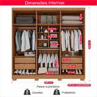 Guarda-roupa Casal 100% Mdf 6 Portas Com Espelho 4 Gavetas Se