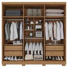 Guarda-roupa Casal 100% Mdf 6 Portas Com Espelho 4 Gavetas Se