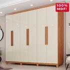 Guarda-roupa Casal 100% Mdf 6 Portas E 4 Gavetas Espanha - Tu