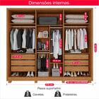 Guarda-roupa Casal 100% Mdf 6 Portas E 6 Gavetas Premium Com