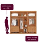 Guarda-roupa Casal 100% Mdf 6 Portas E 6 Gavetas Vision Natur