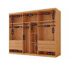 Guarda-roupa Casal 100% Mdf 6 Portas E 6 Gavetas Vision Natur